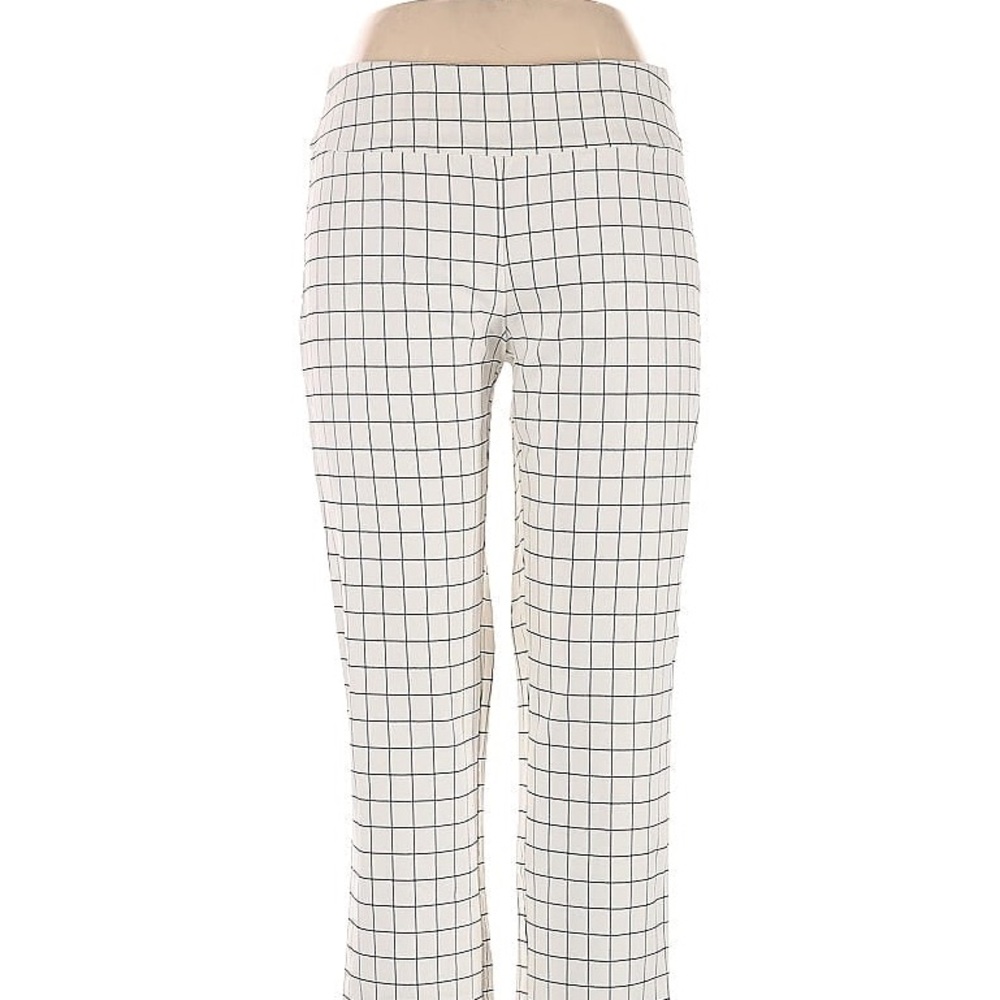 Women's White Checkered Pants